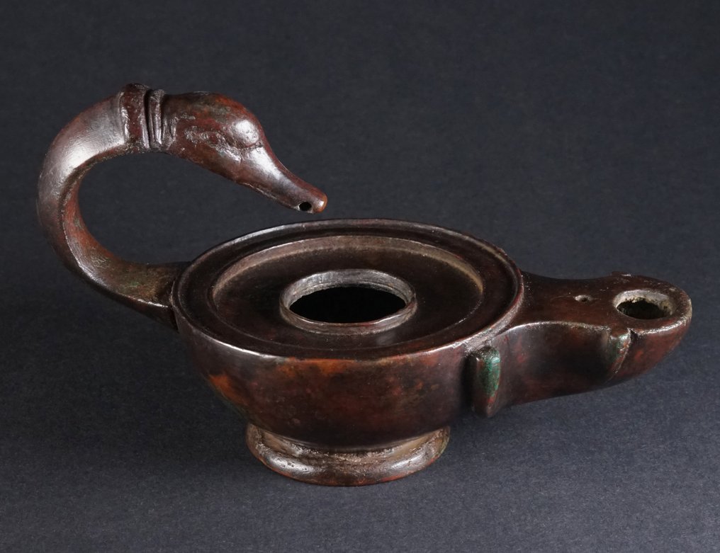 古羅馬 青銅色 油灯 #2.1
