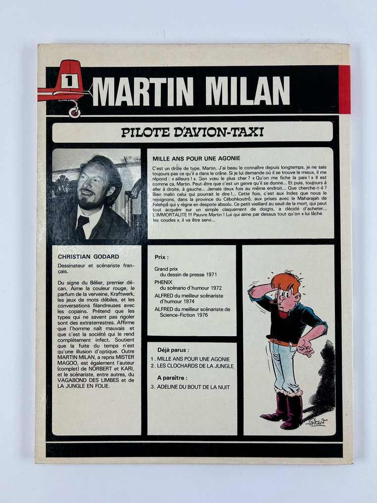 Martin Milan T1 à T7 - 3x C + 4x B - 7 Albums - Første udgave - 1978/1982 #2.1