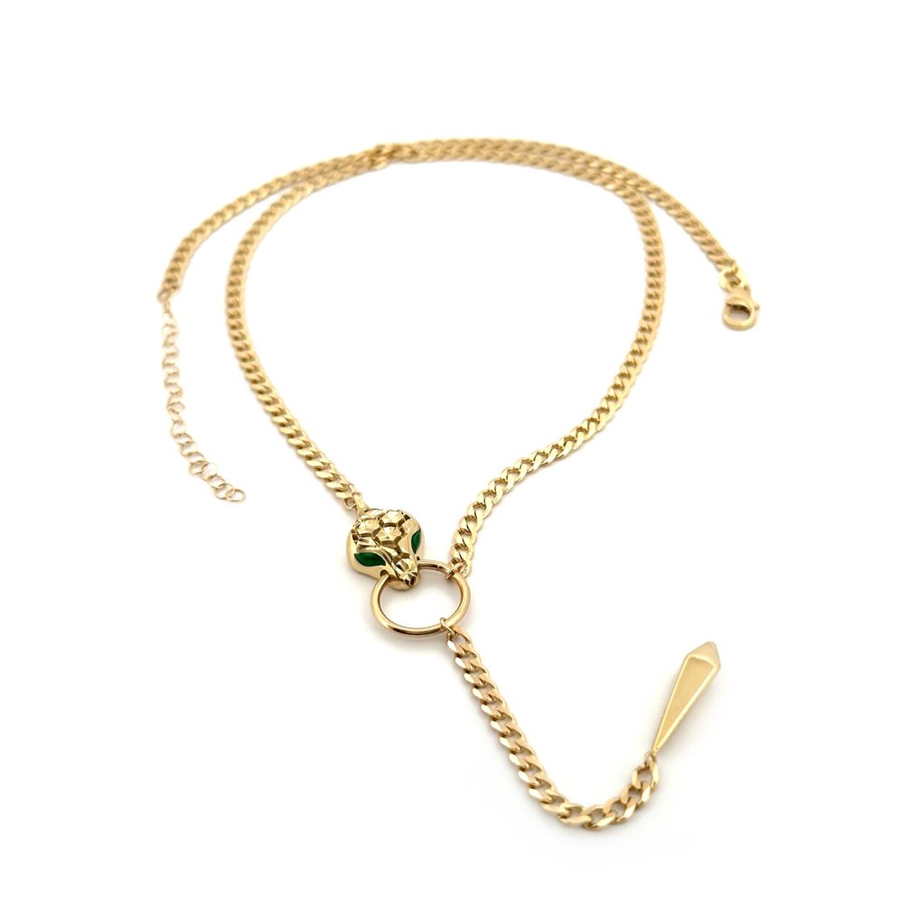 Handmade - Collana - Serpente - 9.6 g - 18 carati Oro giallo #1.0