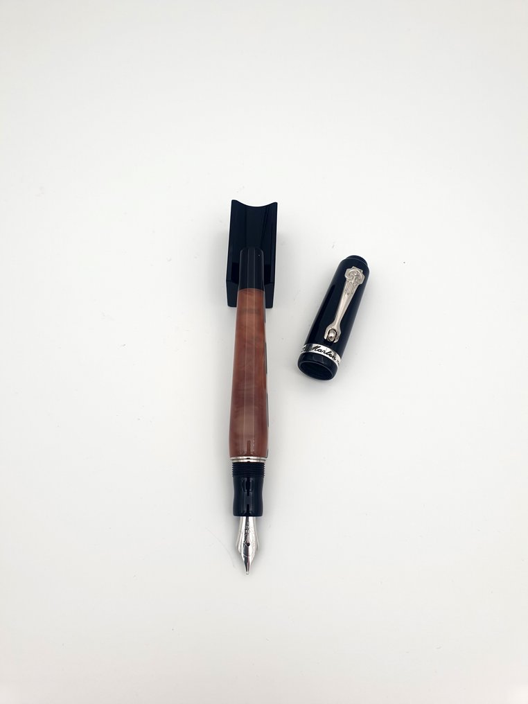 Marlen - E-COM - Edizione Speciale in resina italiana Marrone e nera - 自來水筆 #2.1