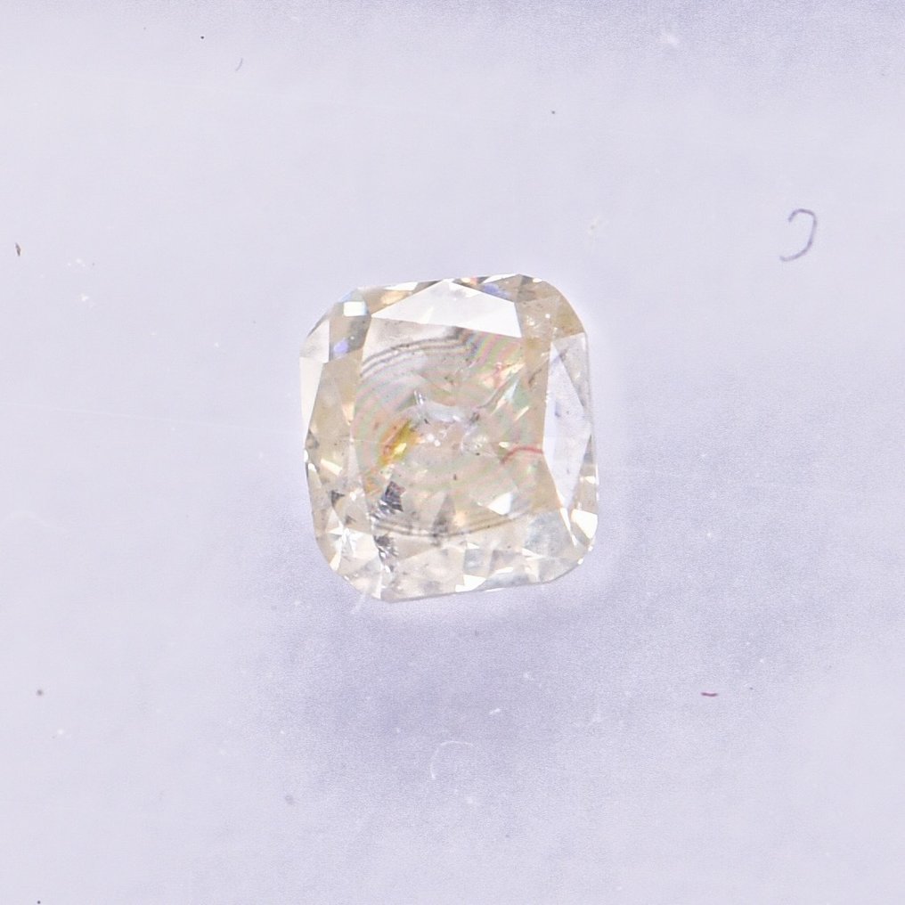 沒有保留價 - 1 pcs 鑽石  (天然彩色)  - 0.28 ct - 雷地恩型 - Light 黃色 - I2 - 國際寶石學院（International Gemological Institute (IGI)） #2.2