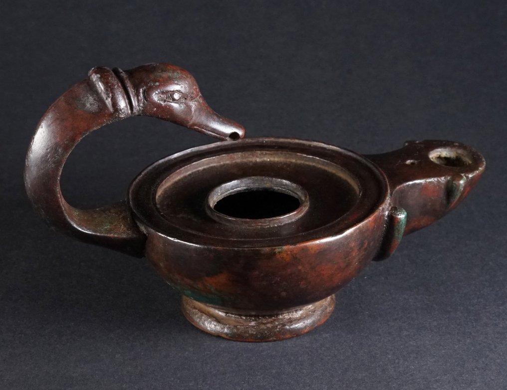 古羅馬 青銅色 油灯 #1.0