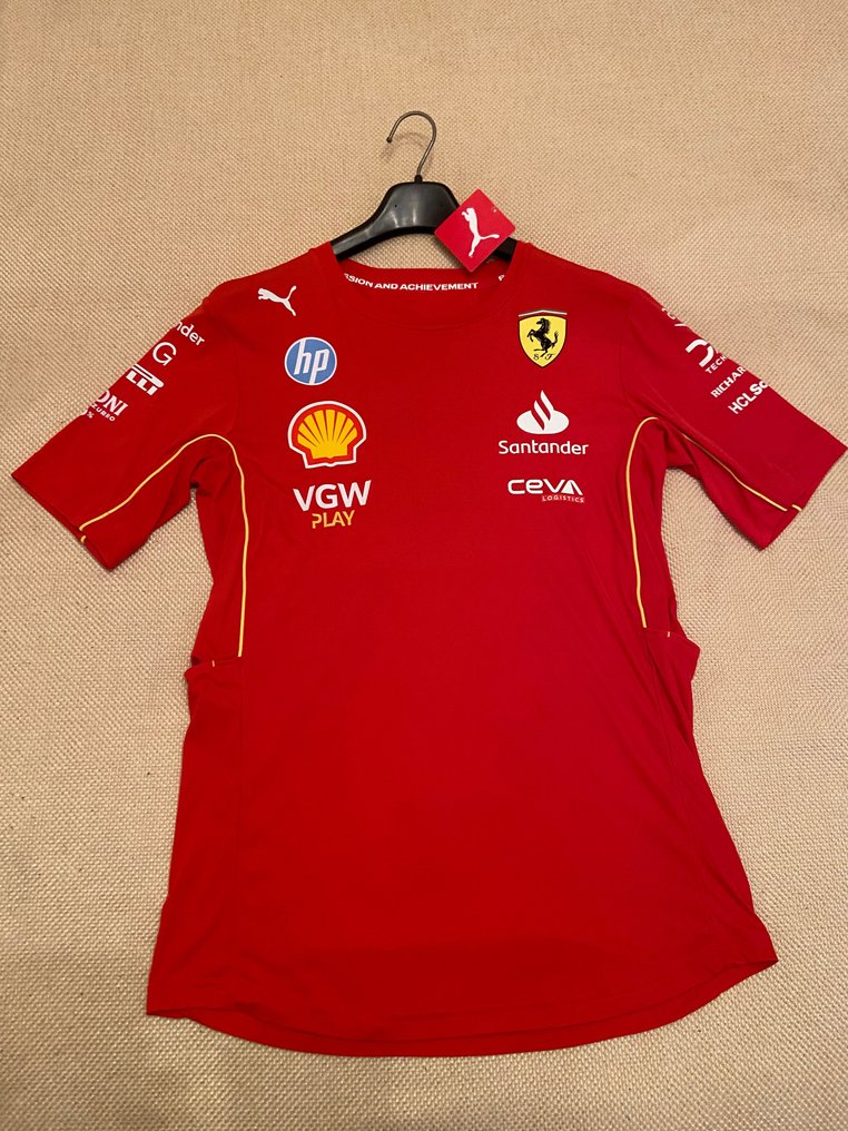 Ferrari - formula uno - t-shirt team squadra 2024 - all sponsor - F-1 一级方程式 - 2024 - 团队服装 #1.1