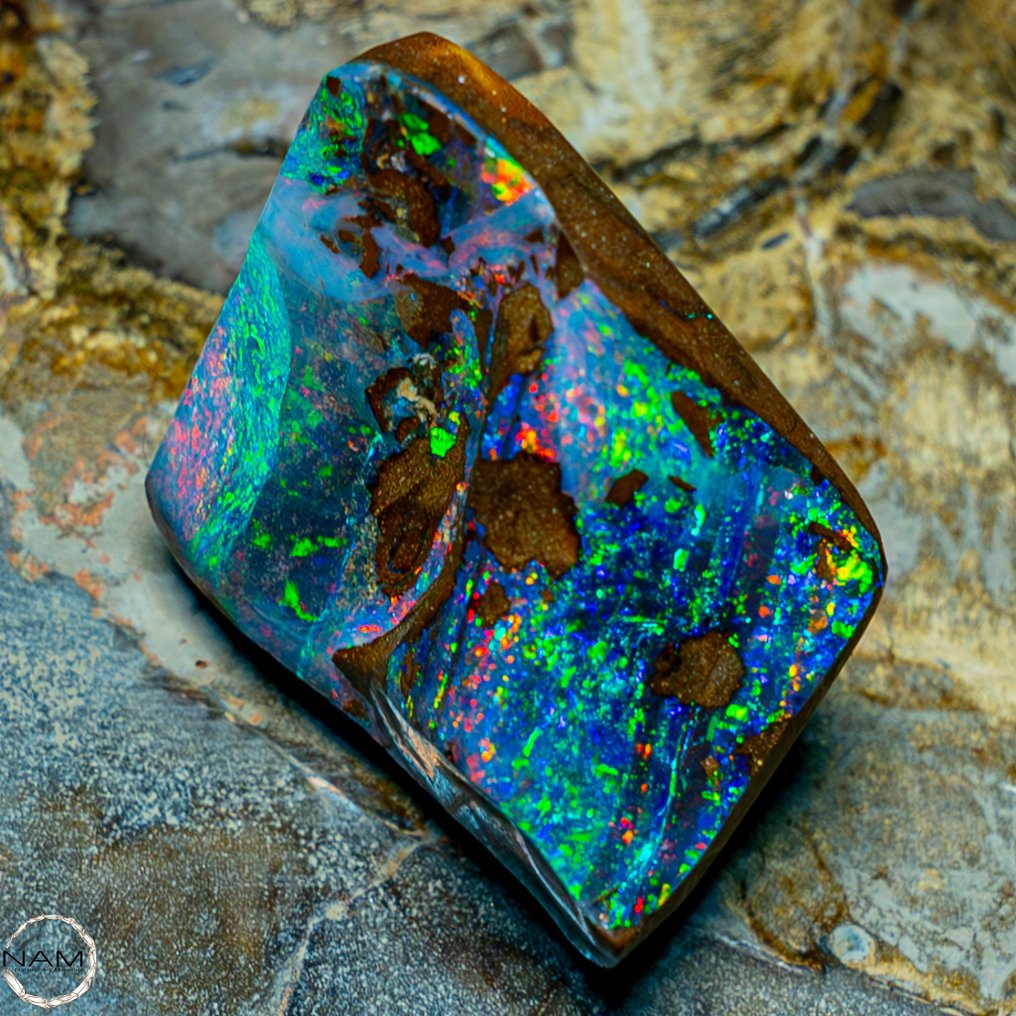 Grote natuurlijke Boulder Opaal Gepolijst, 56,01 ct- 11.2 g #2.1