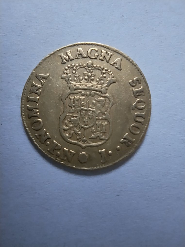 西班牙. Carlos III (1759-1788). 2 Escudos 1768 Popayán J #1.2