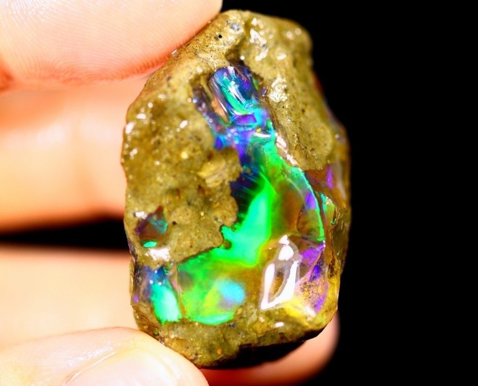 72,5 ct - Culori de top - Opal de cristal - Stare brută- 14.5 g #3.2