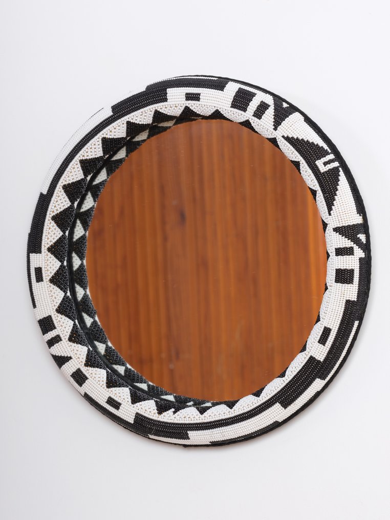 Sithabe Crafts - Καθρέφτης τοίχου- Ndebele  - Χάντρες από γυαλί #1.2