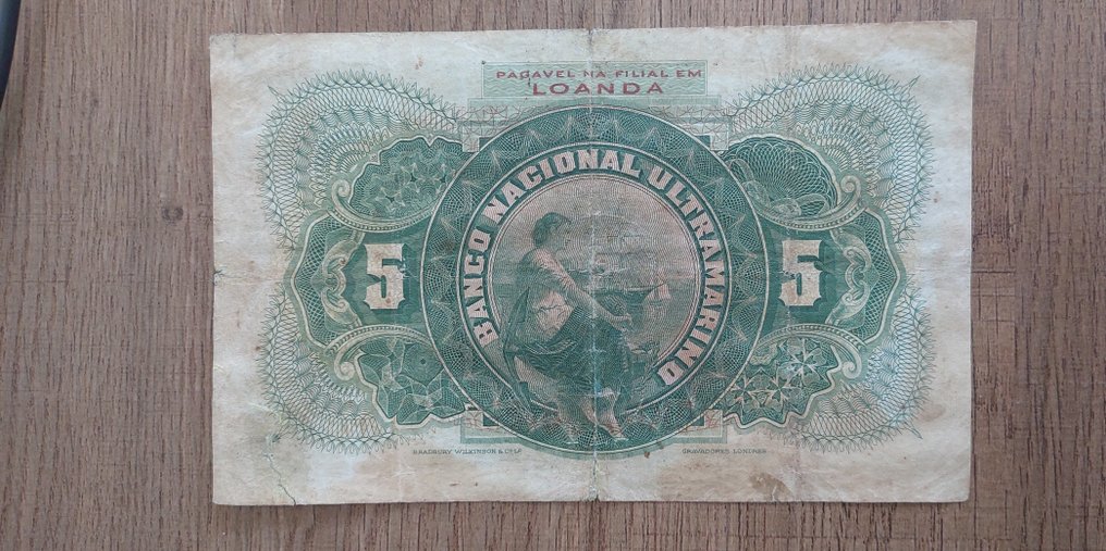 Angola. - 5000 Reis - 1909 - Pick 31 #2.1