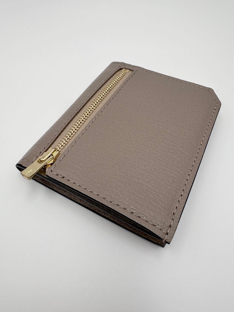 Other brand - L'arcobaleno | Unisex set coordinato pelle mini wallet/card holder beige *giallo chiaro - Modeaccessoar-set #2.1