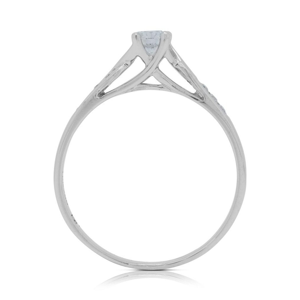 Ring - 18 karaat Witgoud -  0.30ct. tw. Diamant (Natuurlijk)  - Diamant #2.1