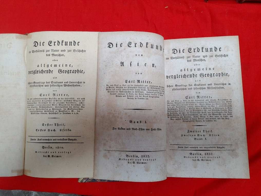 Carl Ritter - Die Erdkunde im Verhaltniss zur Natur und zur Geschichte des Menschen - 1822-1859 #2.1