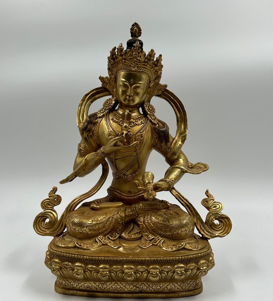 度母像 - 黄铜色 - 西藏 - 20世纪末 #1.1