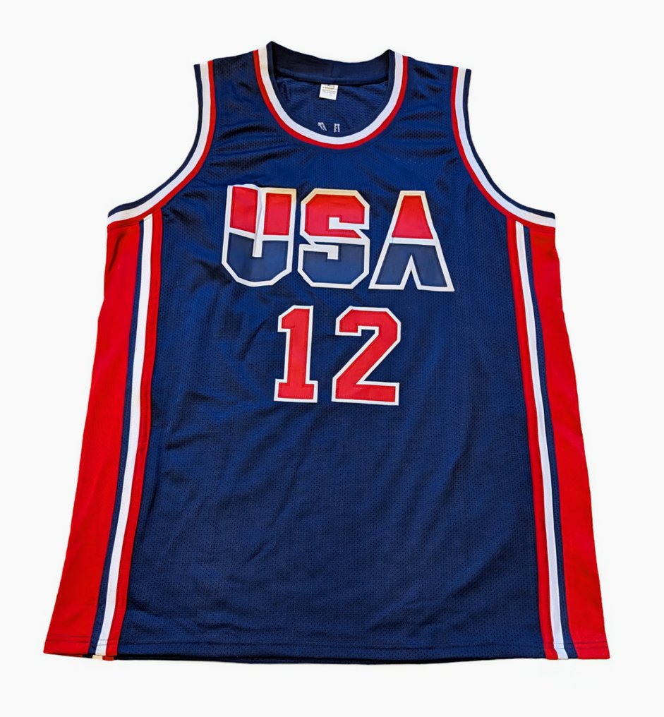 NBA - Dominique Wilkins Camiseta de baloncesto personalizada del equipo de EE. UU.  #1.2