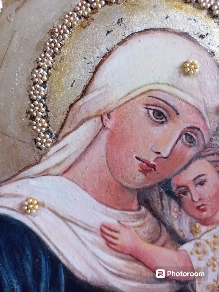 Icono - Madre de Dios - Madera - Pintado a mano #2.1