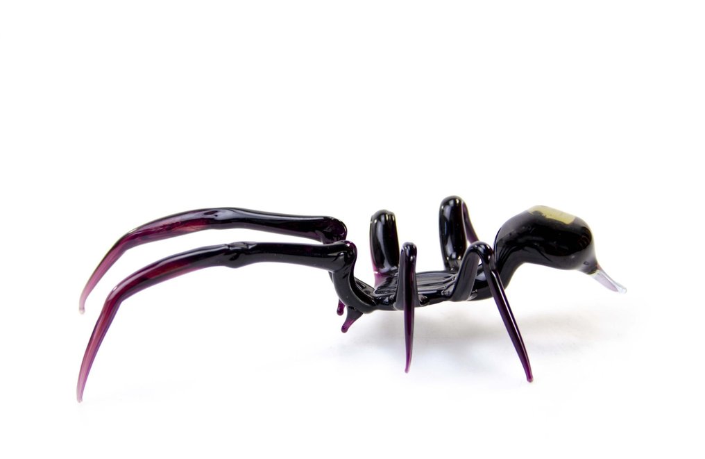 Szobor, Spider Glass Hand-Crafted - 4 cm - Üveg #2.2