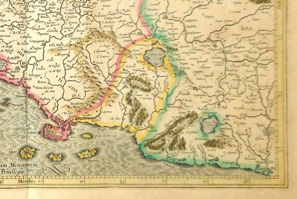 Europe, Map - Italy / Toscana; Mercator - Tuscia - 1601-1620 #3.2