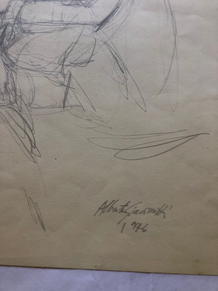 Alberto Giacometti (1901-1966), after - Ritratto di Francis Gruber #2.1