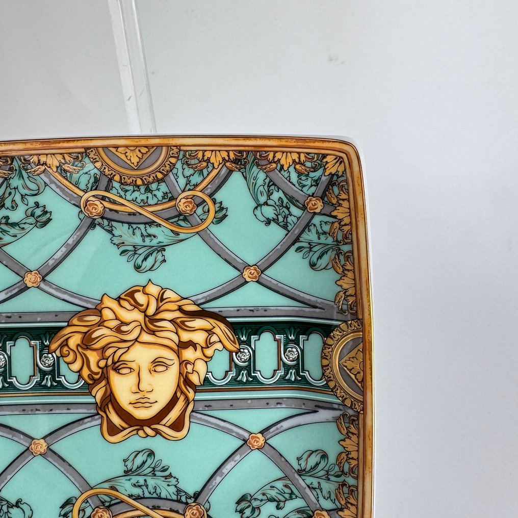 Rosenthal - Gianni Versace - Πιάτο - Scala Palazzo Verde Schälchen Quadratisch 12 cm - πορσελάνη #1.0