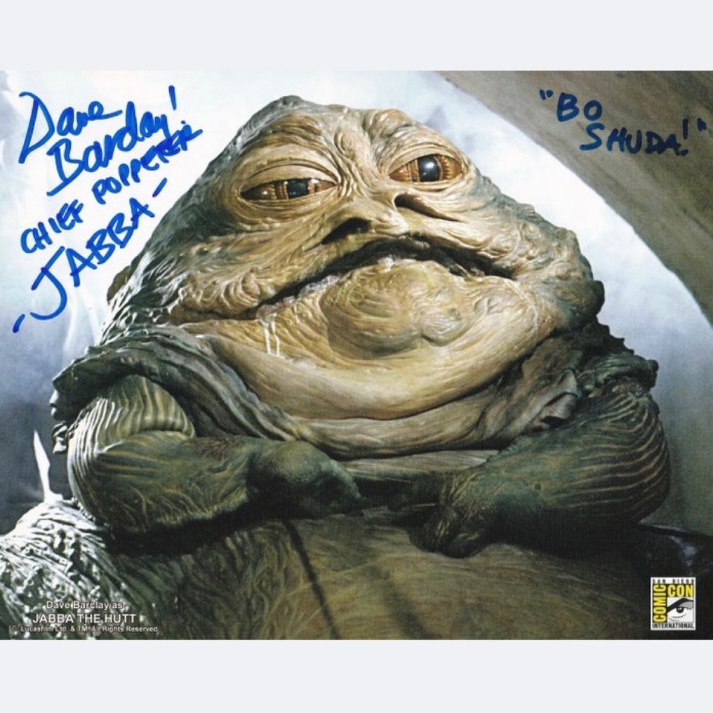 Star Wars Episode VI: Return of the Jedi - Signed by Dave Barclay (Jabba the Hutt) #1.1