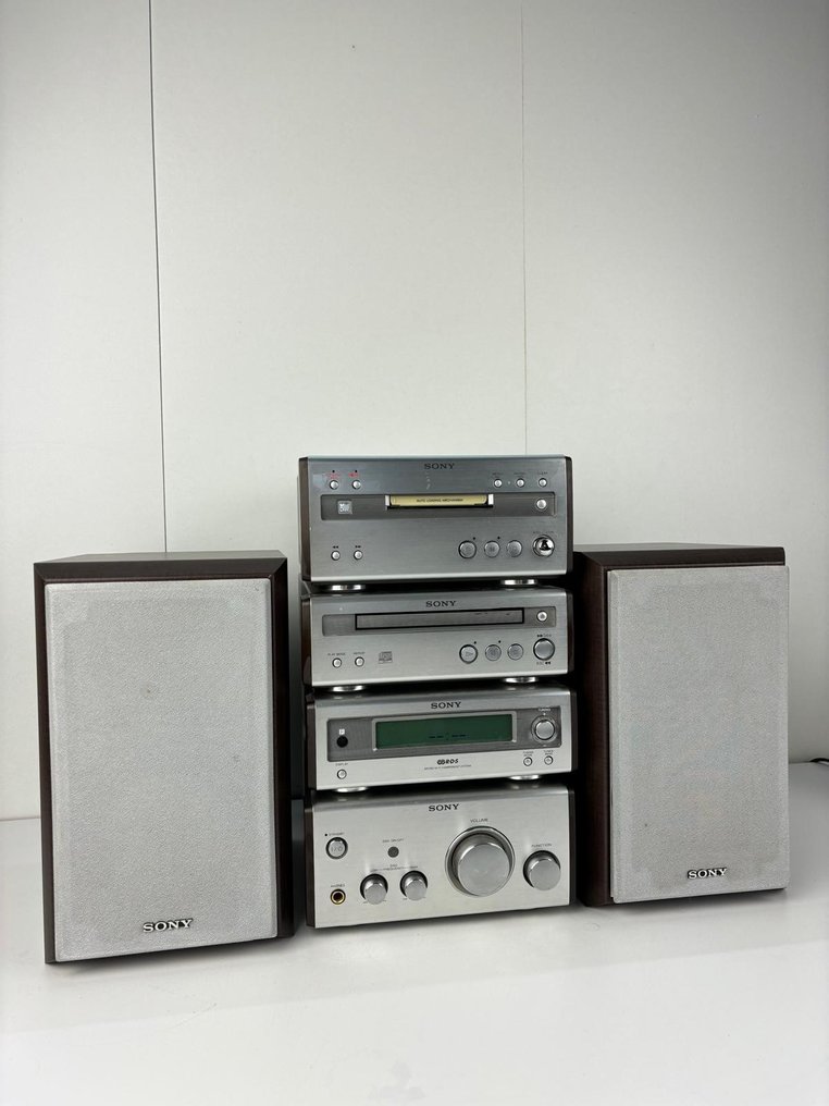 Sony - TA-SP55 Solid state integrated amplifier, MDS-SP55 Minidisc deck, CDP-SP55 CD Player, ST-SP55 Tuner Hi-fi set #1.2