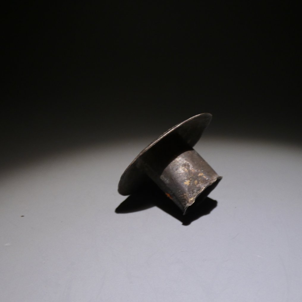 Chimu,秘鲁 銀 坦巴 - 耳环。直径3.5厘米。公元1100年至1400年。西班牙进口许可证。 #2.1