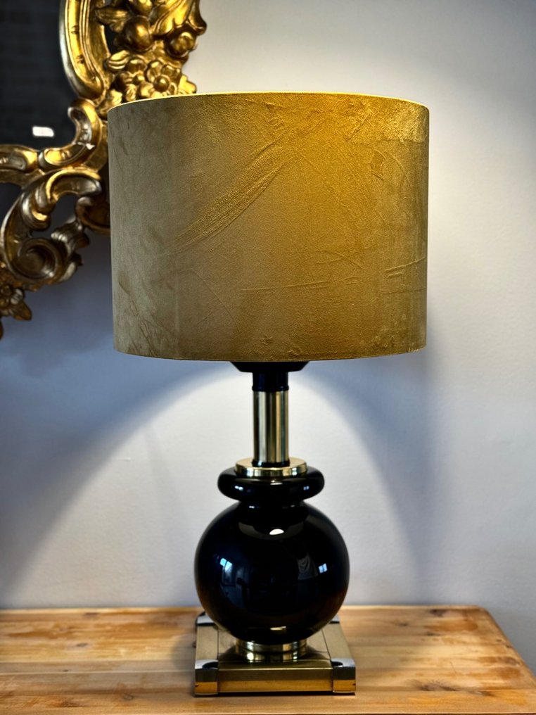 Lumica - Lampă  de masă - Alamă, Cristal, Placat cu crom - Cu marca de atribuire #1.2