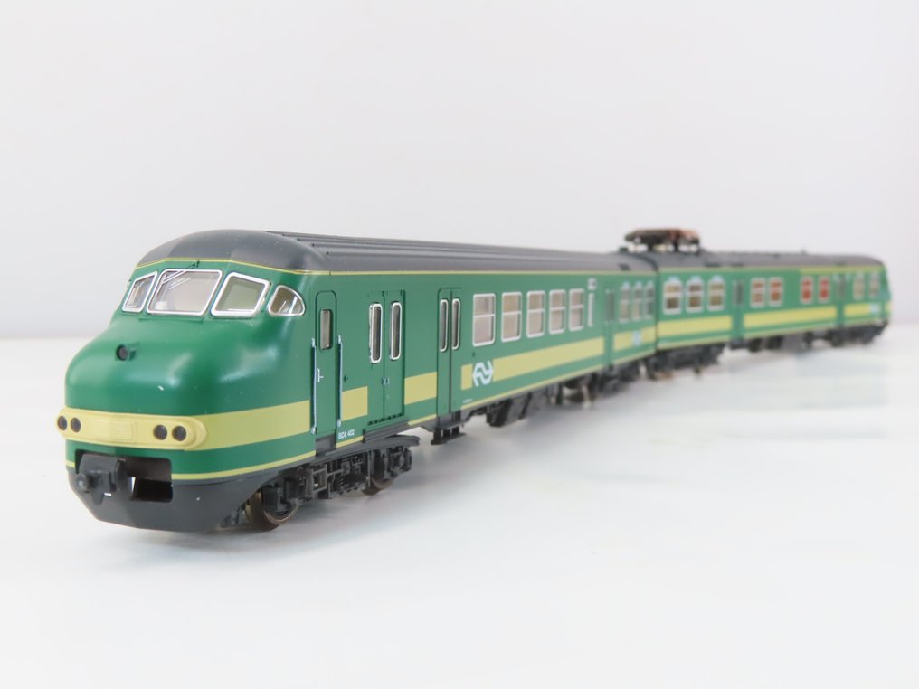 Fleischmann H0 - 82 4472K - Comboio individual (1) - Tapete '64 'Plan V' na cor verde com logotipo NS - NS #1.1