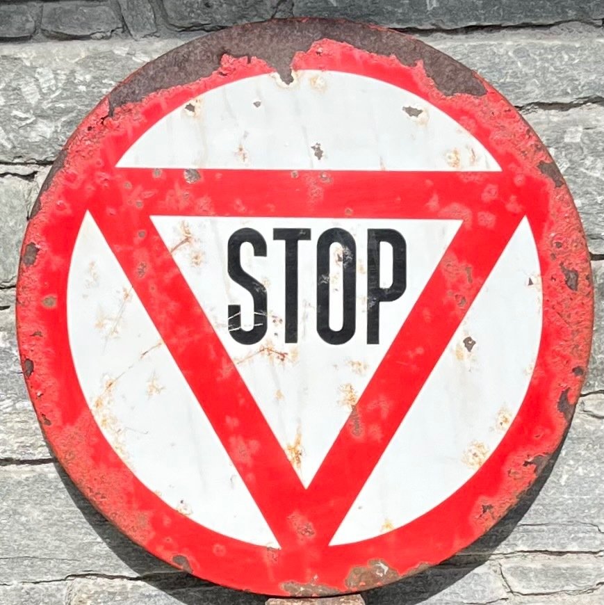 Road/traffic sign - Stop - Steel #1.2