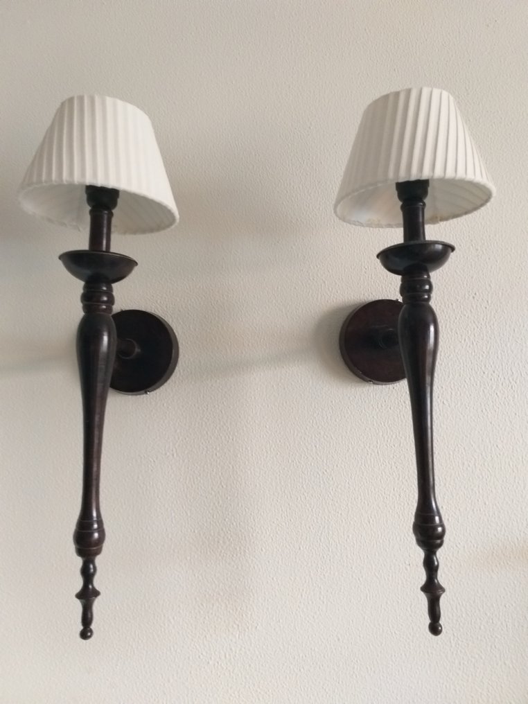 Wall lamp - Brass - Pair of wall sconces #1.2