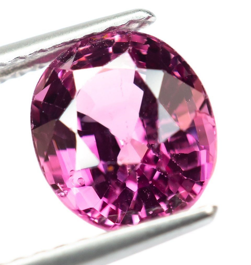 Zonder Minimumprijs Spinel  - 2.51 ct - Antwerp Laboratory for Gemstone Testing (ALGT) - Deep Purplish Pink #1.2