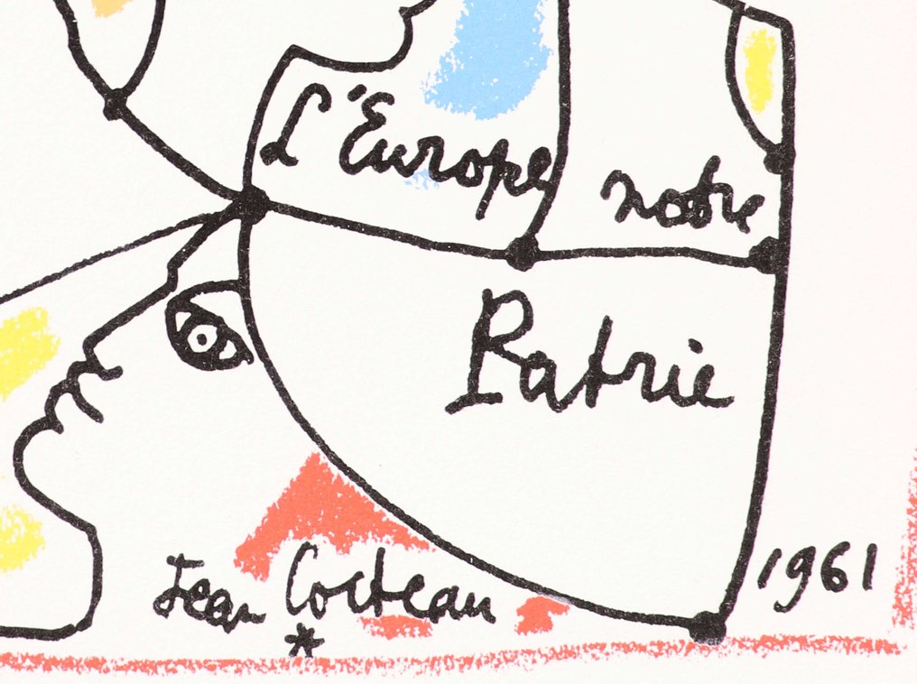 Jean Cocteau (1889-1963) - Nous croyons en l'Europe II 1961 #3.2