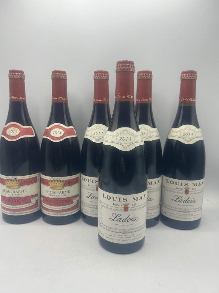 2014 Louis Max x 4 Ladoix rouge & 2018 x 2 Bourgogne Pinot Noir - Borgonha - 6 Garrafas (0,75 L) #3.2