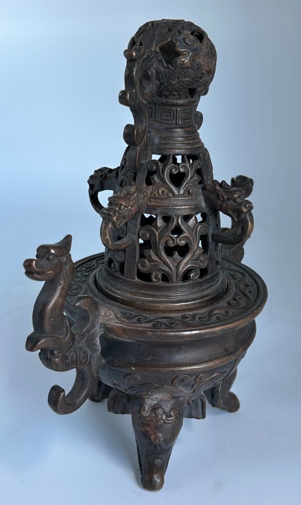 Large size incense burner - Bronze - China - Late 20th century #2.2