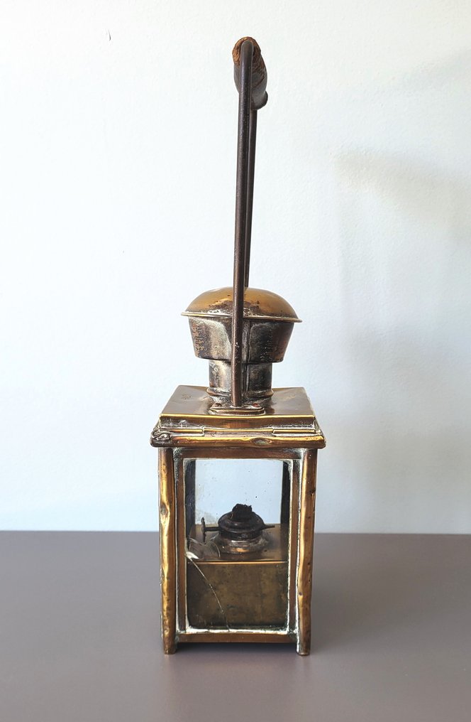 Lampe à huile - Cuivre - Lampe de mineur ancienne #2.1