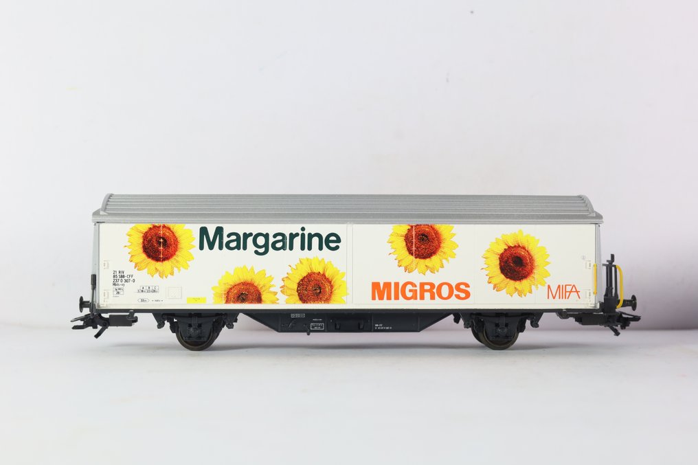 Märklin H0 - 4785 - Conjunto de vagões de carga de modelismo ferroviário (1) - Definir "Migros" Koel/goederenwagens - SBB-CFF #3.1
