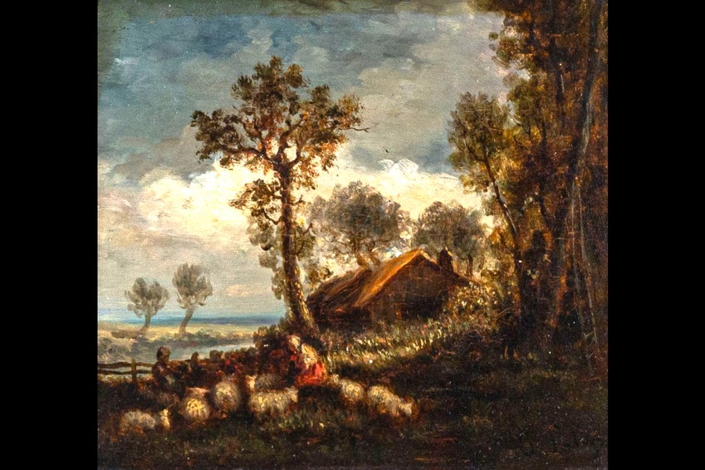Giuseppe Palizzi (1812-1888) - Paysage aux moutons #2.1