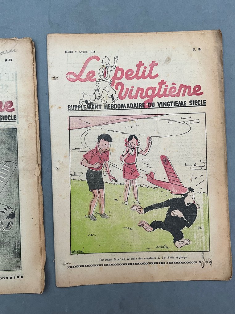 Le Petit Vingtième - Ensemble de 2 fascicules - couvertures de Hergé - 2 revistas - 1938 #3.2
