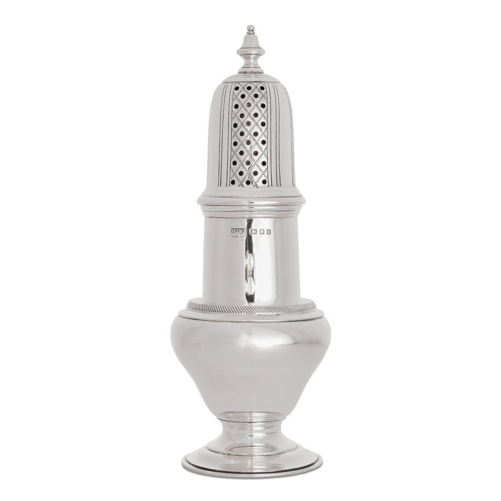 Mappins & Webbs , London - Mappins & Webbs - Αναδευτήρες αλατιού και πιπεριού (2) - Αλατοπίπερα από ασήμι για ζάχαρη, αλάτι και πιπέρι. - .925 silver - London 1926 Mappin & Webb #1.0