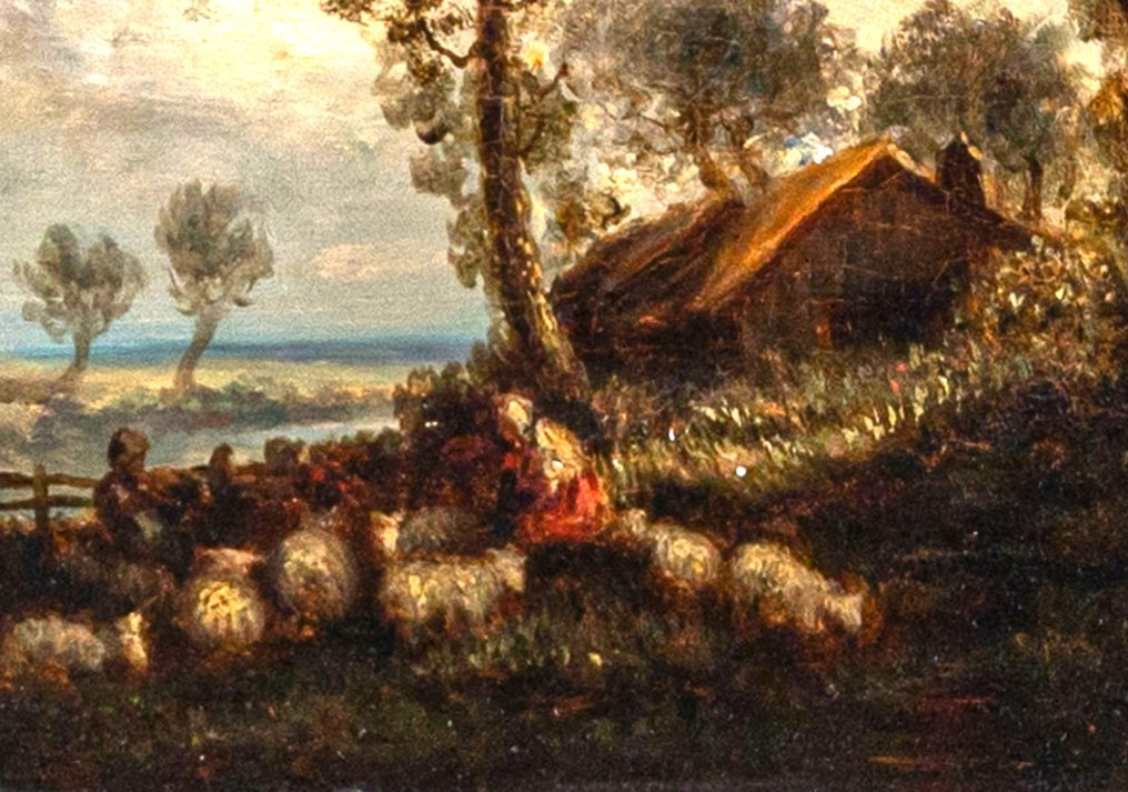 Giuseppe Palizzi (1812-1888) - Paysage aux moutons #2.2