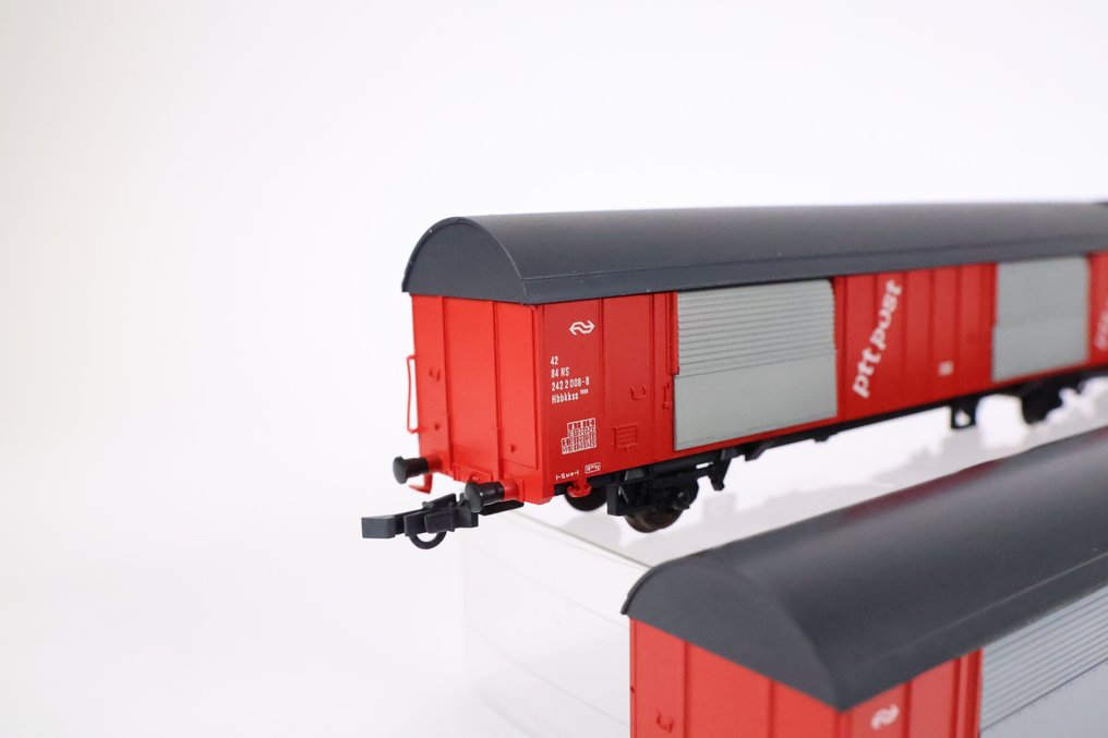 Roco H0 - 46273 - Vagão de carga de modelismo ferroviário (4) - Quatro vagões PTT - NS #2.1