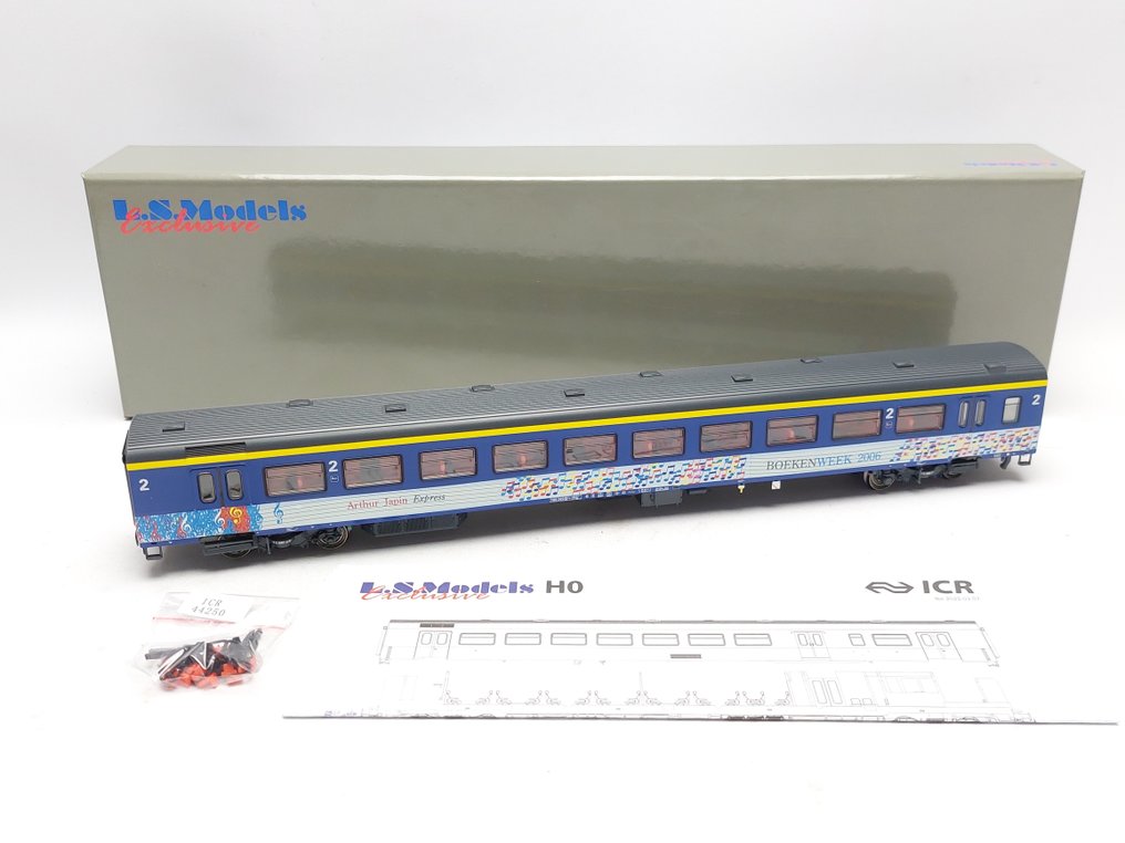 L.S. Models H0 - 44 250 - Carrozza passeggeri di modellini di treni (1) - Settimana del libro 'Arthur Japin Express' dell'ICR 2006 - NS #1.1