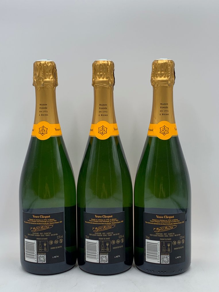 Veuve Clicquot - Champagne Brut - 3 Bouteilles (0,75 L) #1.2