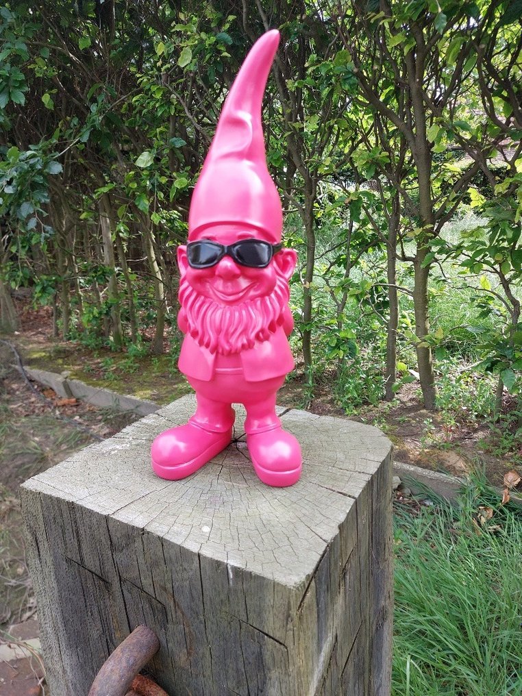Posąg, funny gnome with sunglasses - 41 cm - poliżywica #2.1