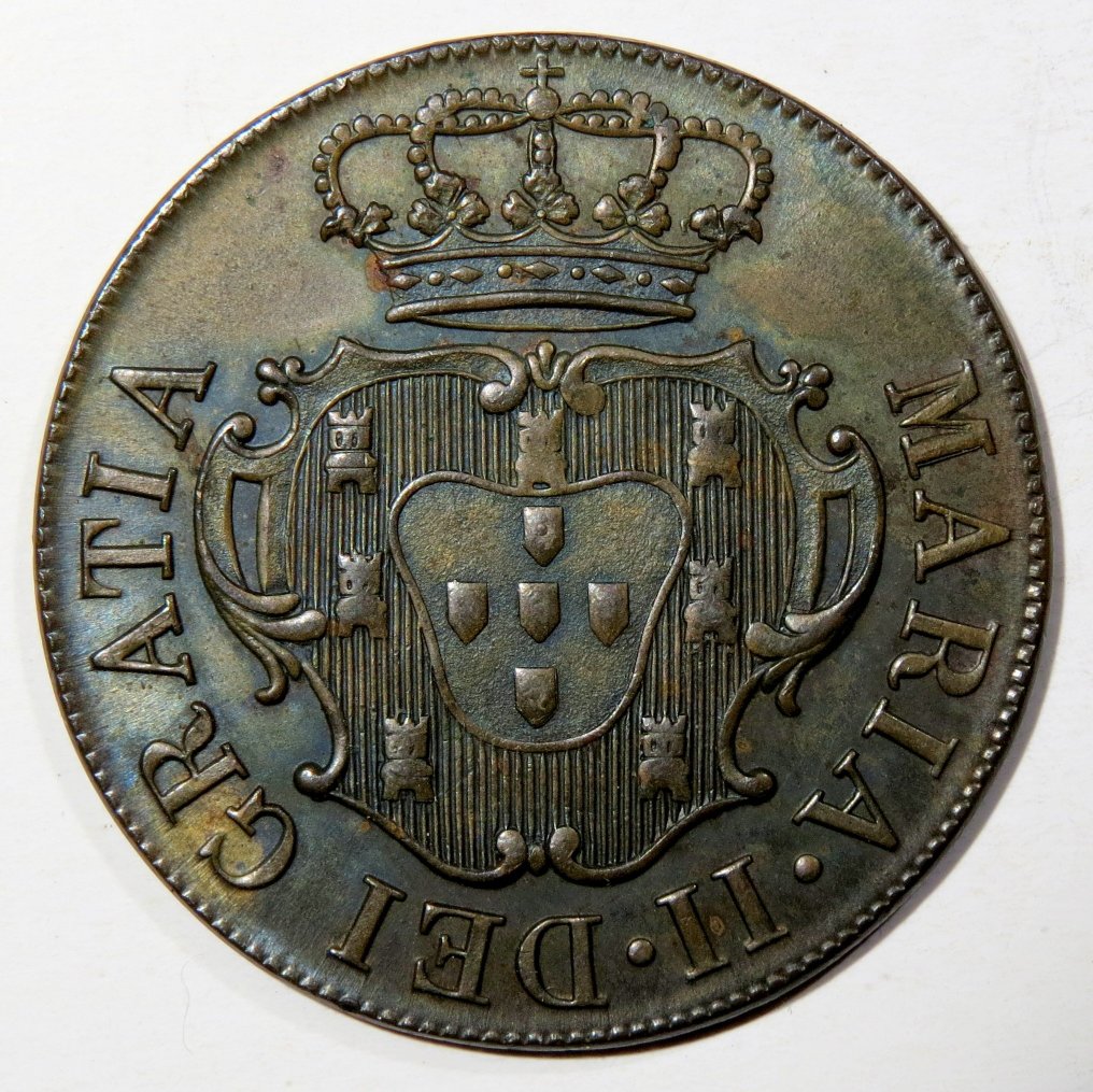 Portugal. D. Maria II (1834-1853). X Reis 1830  (Utan reservationspris) #1.1