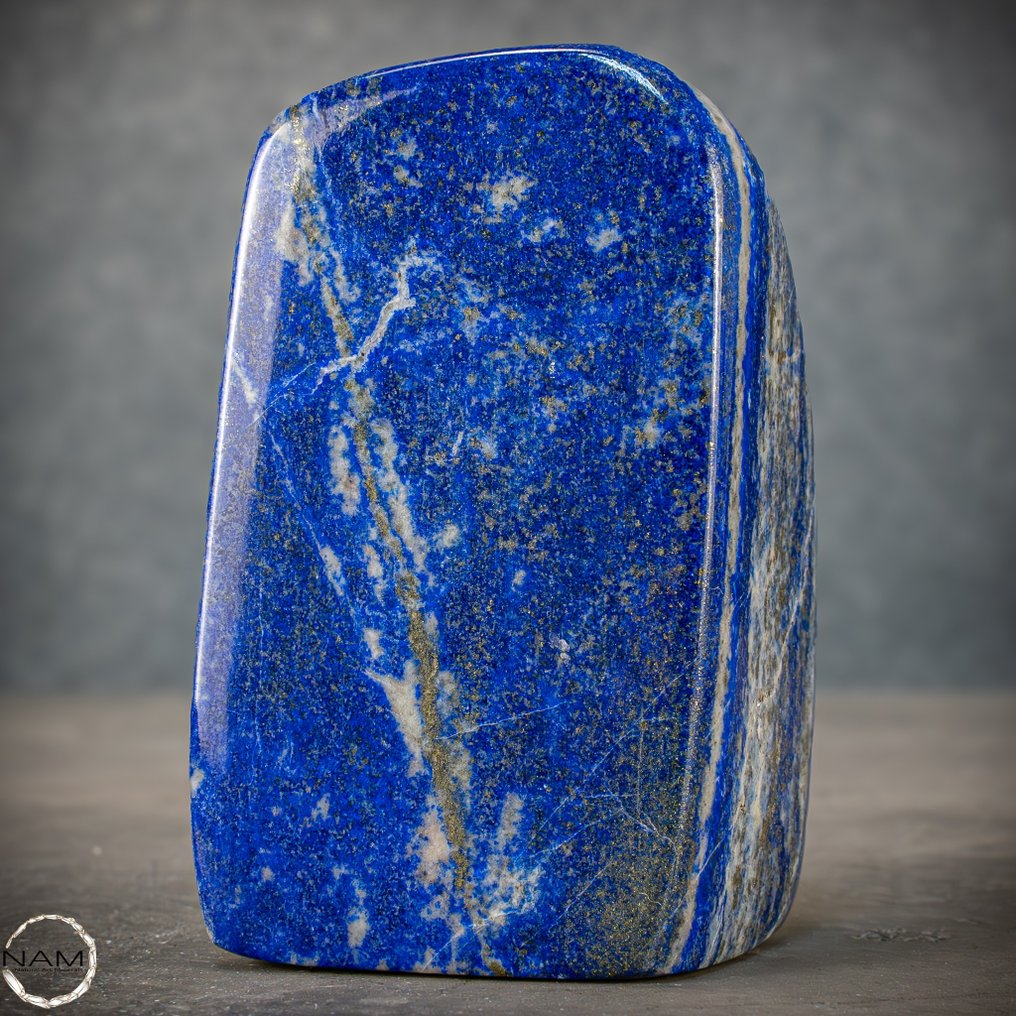 Piedra preciosa - Lapislázuli azul decorativo grande Escultura- 433.85 g #1.2