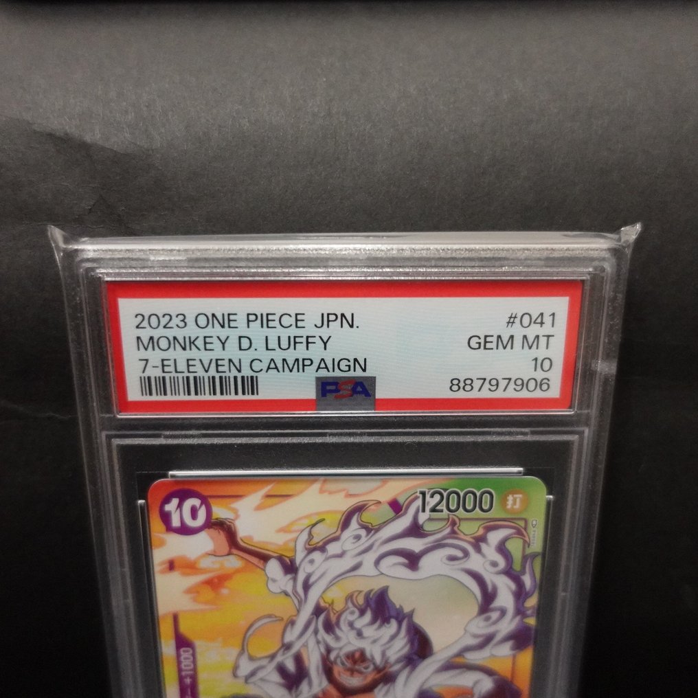Bandai Graded card - One Piece - MONKEY D. LUFFY - 7 - ELEVEN CAMPAIGN - PSA 10 #1.2
