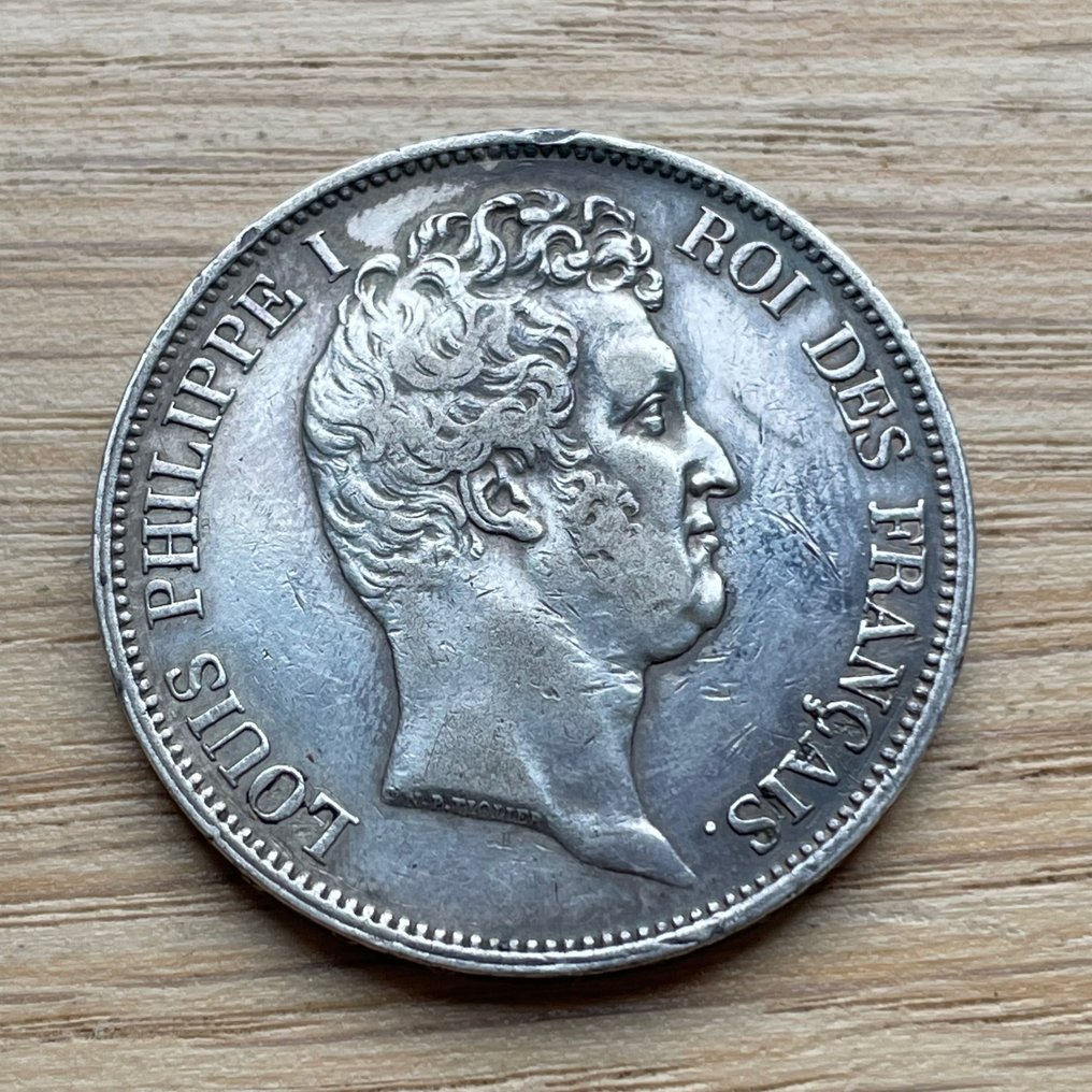 Frankrig. Ludvig-Filip 1. (1830-1848). 5 Francs 1831-A, Paris  (Ingen mindstepris) #1.1
