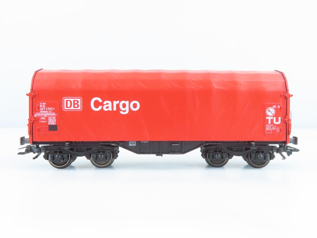 Märklin H0轨 - 47200 - 模型火车货运车厢 (3) - 3 Shimmns-tu 型四轴封闭式货车 - DB Cargo #3.2