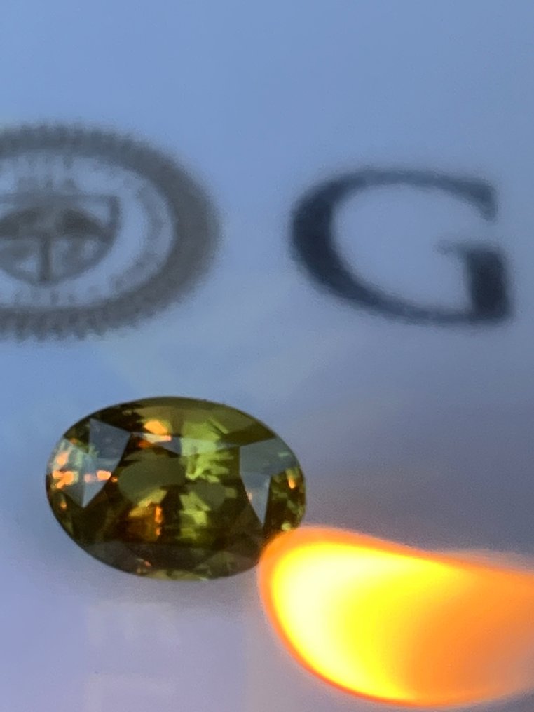 2 pcs Sárga, Zöld Alexandrit - 6.01 ct - Amerikai Gemmológiai Intézet (GIA) #1.0