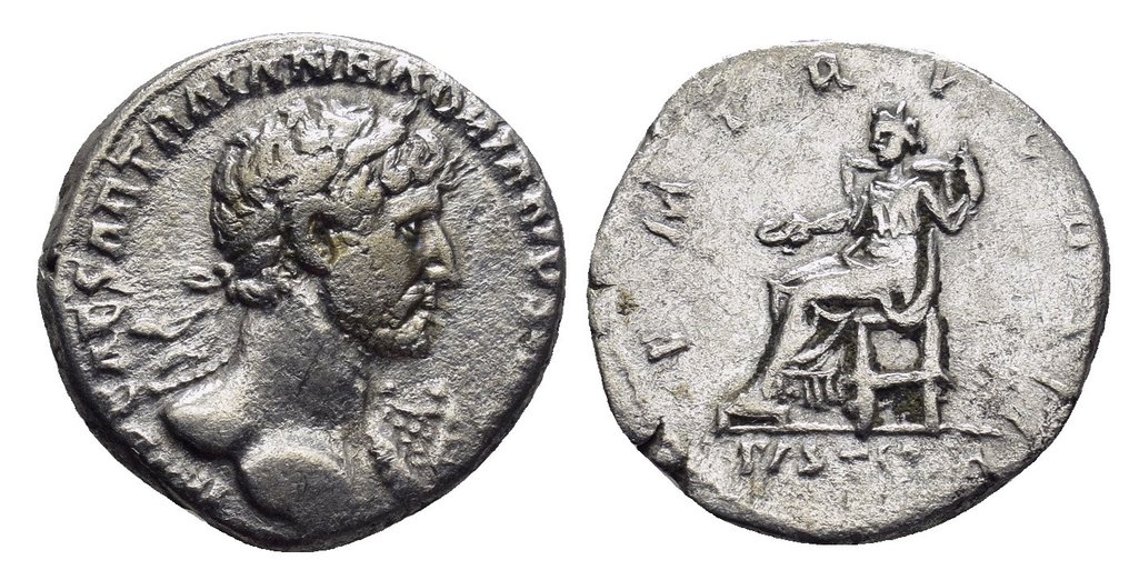 Römisches Reich. Hadrian. Denarius 117 Rome Mint  (Ohne Mindestpreis) #1.1